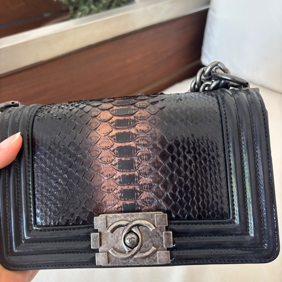 Chanel Python Medium Boy Bag - Picture 3 of 5